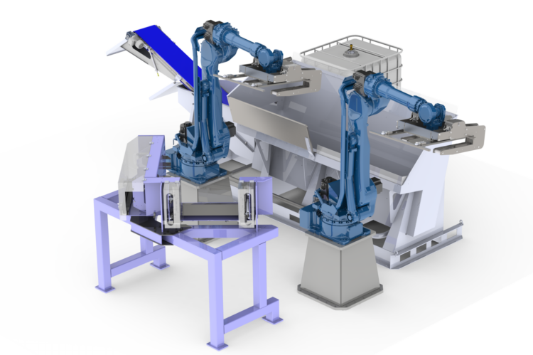 Rendering of Pallet Dismantling Machine