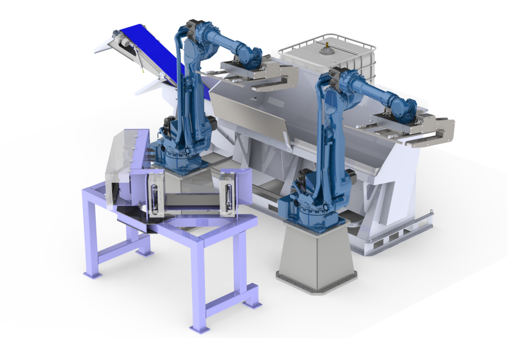 Rendering of Pallet Dismantling Machine